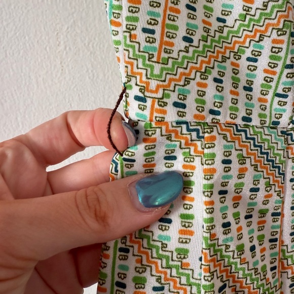 Vintage Jonathan Logan Micalady Tokyo Elegant Green Patterned Dress. - Picture 6 of 6